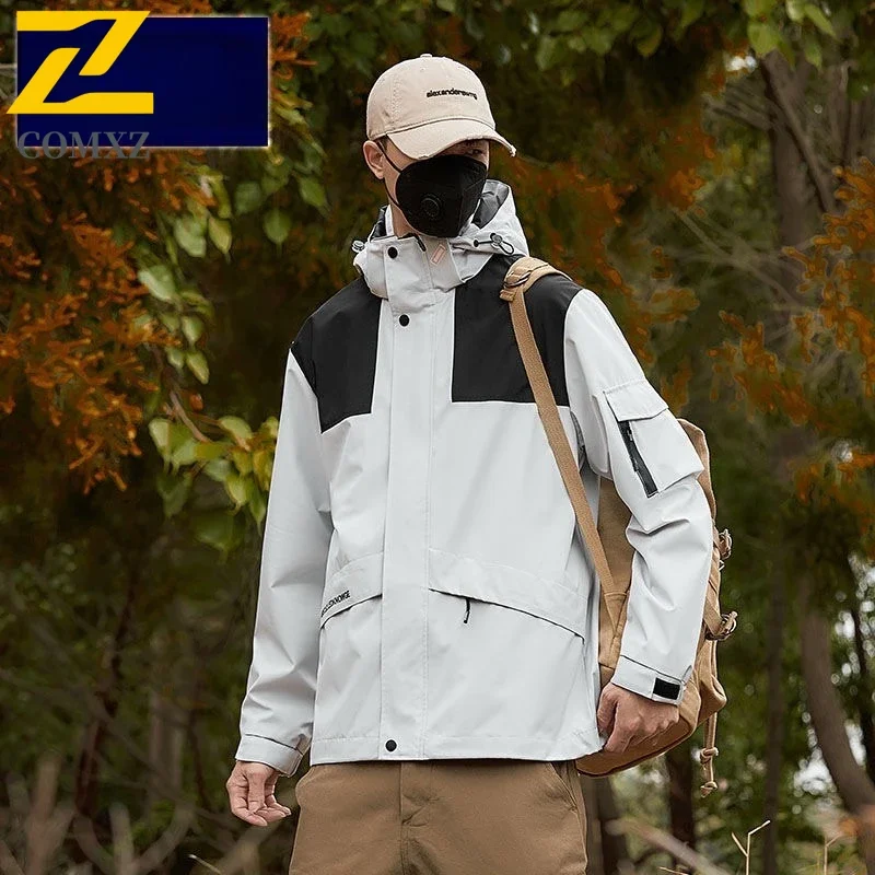 

COMXZ легкая ветровка износостойкая водонепроницаемая уличная приключенческая велосипедная куртка для скалолазания мужская одежда новая Chaqueta