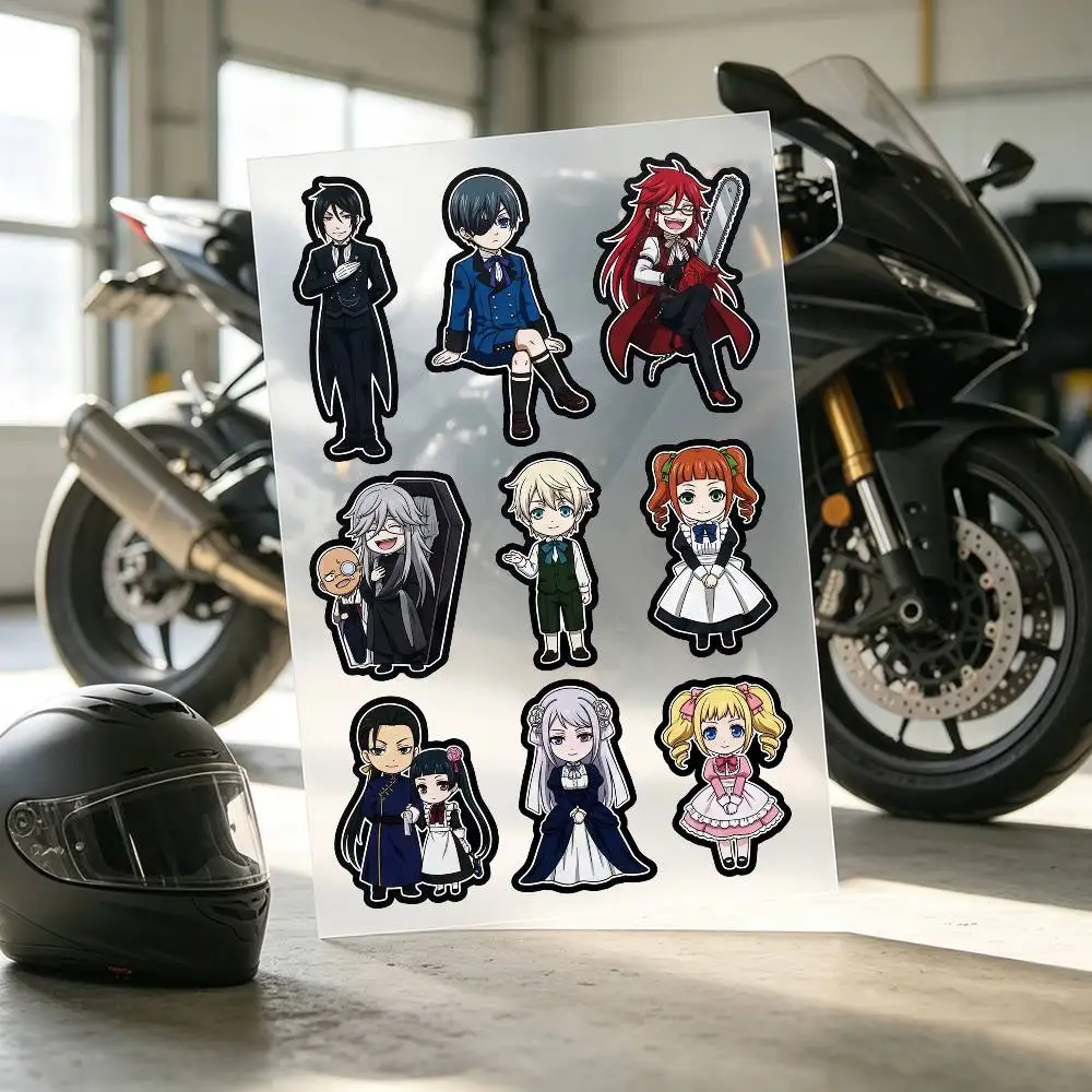 Black Butler Stickers Auto Body Bumper Windows Motorcycle Laptop Walls Vinyl Decal Car Tuning Accessories