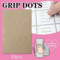 30Pcs Enhanced Precision Quilting Templates Non-Slip Pads Quilting Templates Adhesive Rings Non-Slip Ruler Grips Silicone Grips