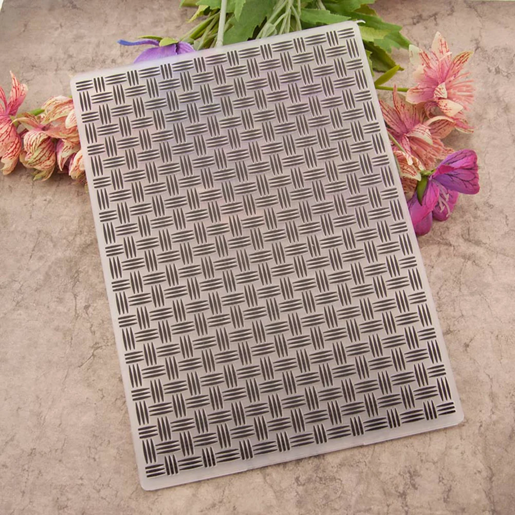 

DIY Plastic Bump Embossing Template Stencil Folder for Album Scrapbooking Paper Craft Decor (EM056)