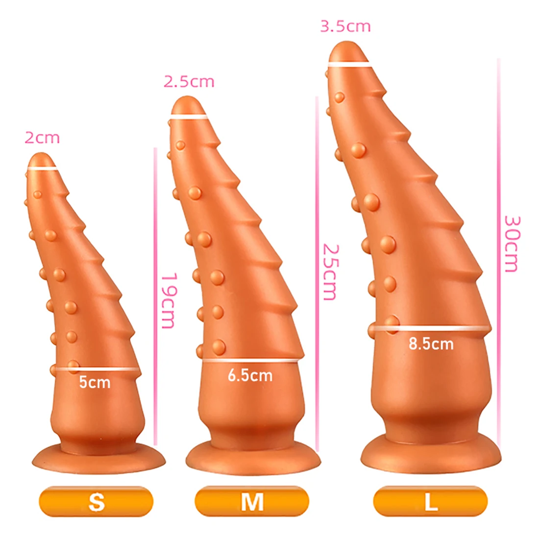 Oversized Liquid Silicone Anal Plug Dildos with Suction Cup Erotic Butt Plug Soft Penis Anal Dilator Sex Toys Dick Masturbator