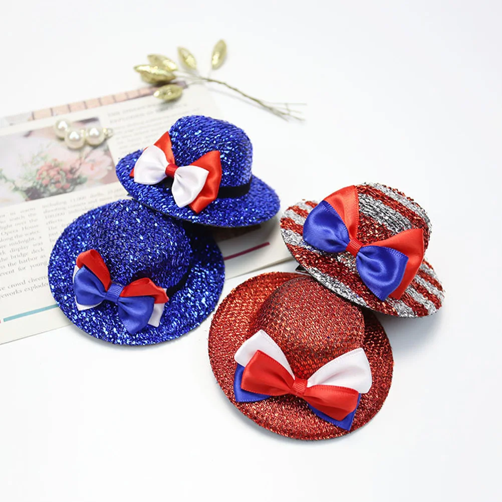 

4Pcs Independence Day Headwear National Day Party Hats Children Adult Festival Decorative Accessories Decorative Hats