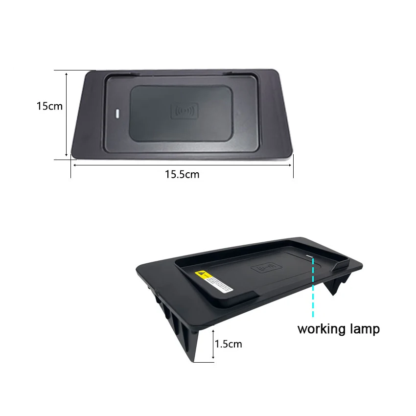 سيارة تشى شاحن لاسلكي لتويوتا هايلكس 2016 ~ 2018 2019 2020 2021 2022 شاحن الهاتف اللاسلكي شحن حامل هاتف الملحقات