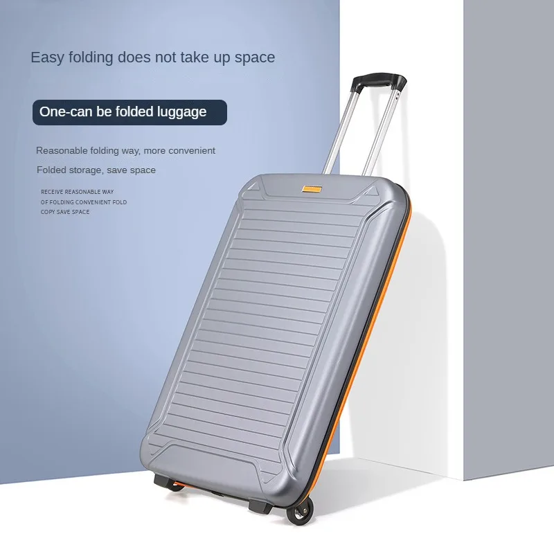 

DOIAESKV foldable trolley case is portable for storage.suitcase is scratch-resistant and wear-resistant boarding case.