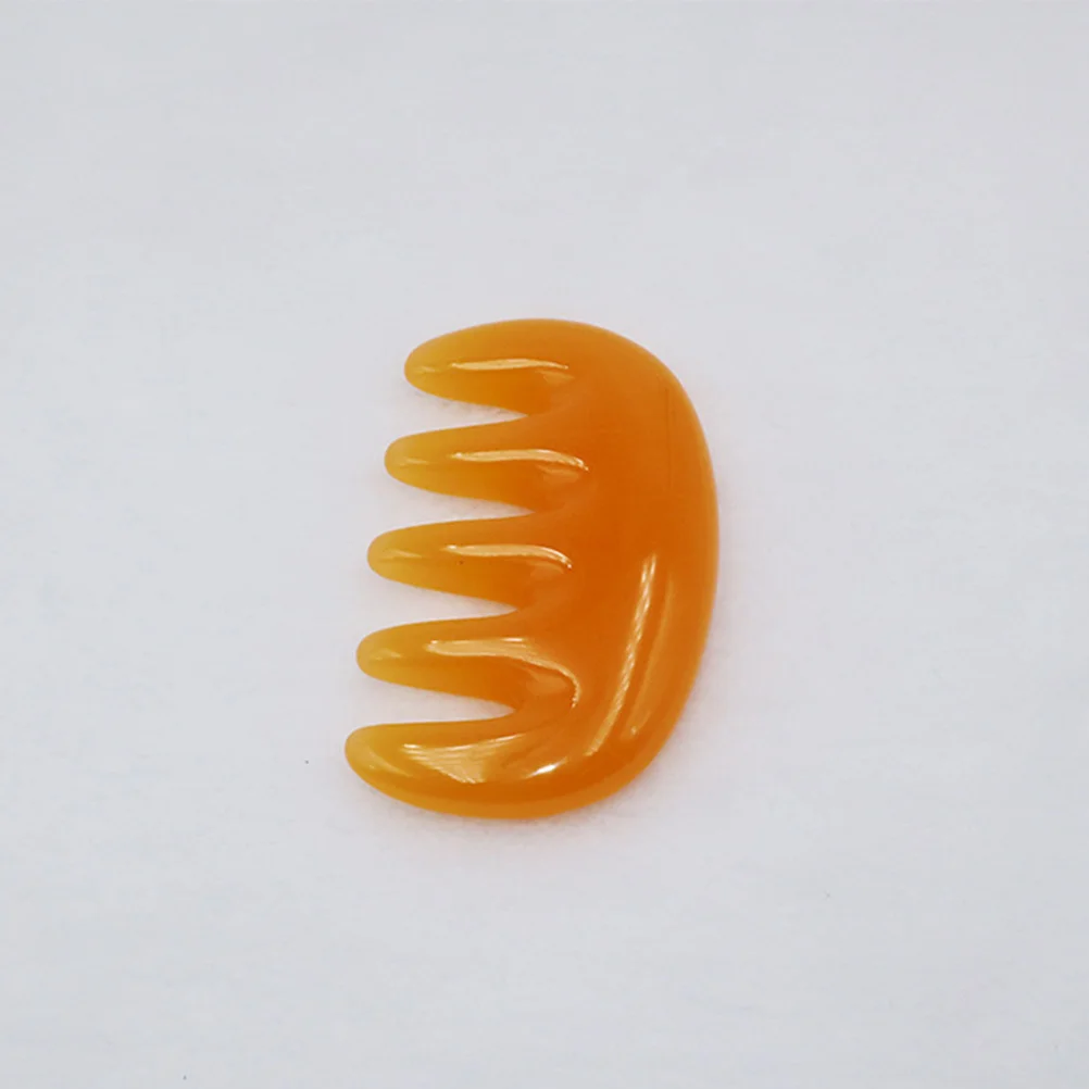 1 pçs criativo resina massagem pente anti-estático cabelo couro cabeludo massageador leve portátil pente para mulheres cabelo encaracolado grosso