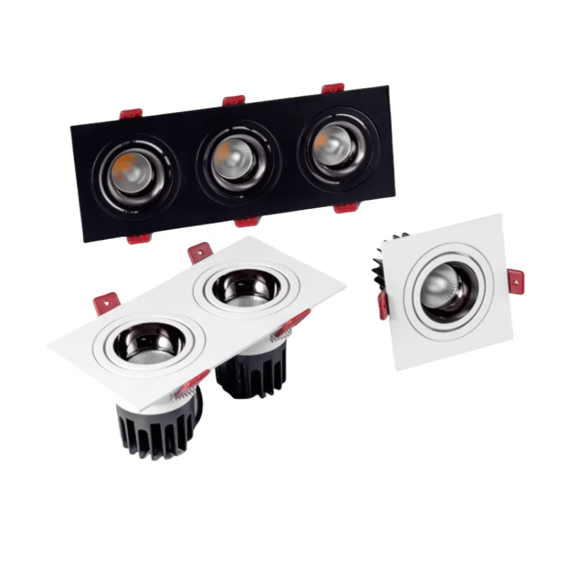 

Anti Glare Recessed LED Downlights Aluminum 9W 12W 24W 30W COB Ceiling Lamp Spot Lights AC90-265V Led Drive