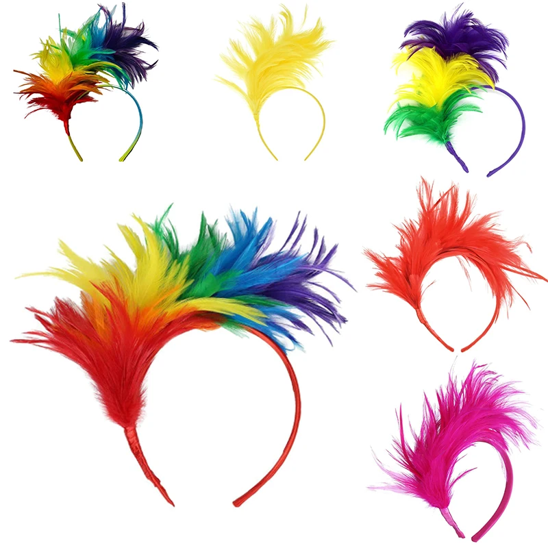 Explosive Feather Hair Bands Party Party Prom Stage Performance Holiday Carnival Accessories