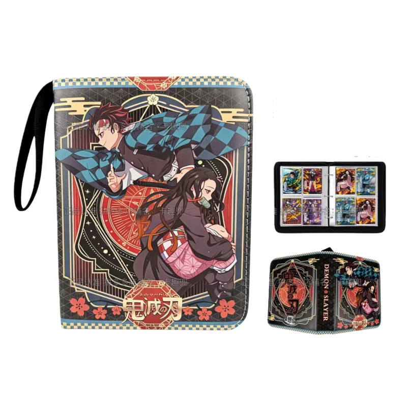 New Demon Slayer Card Album Binder Business Card Holder Animation Peripheral Children's Trendy Toy Cartoon Popular Luxury Gift
