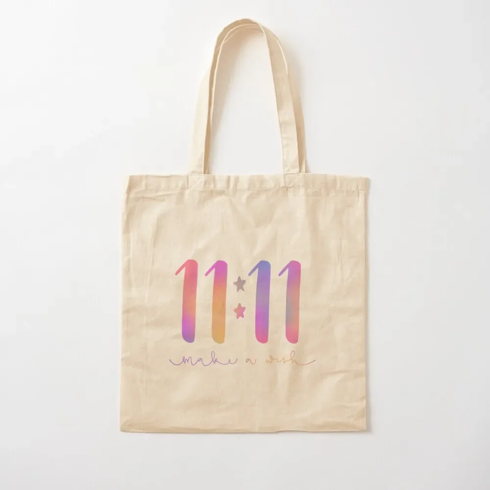 11:11 make a wish Tote Bag Cloth bags canvas bags Women's handbag Canvas Canvas Tote Bag