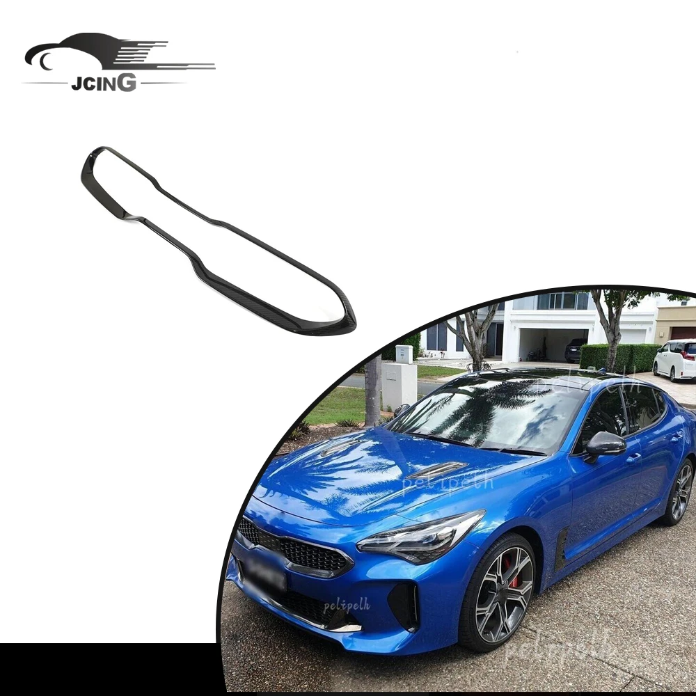 

Free ShippingNew Fashion High Quality Carbon Fiber Car Grill Hood Cover Fit For Kia Stinger 2018-2023