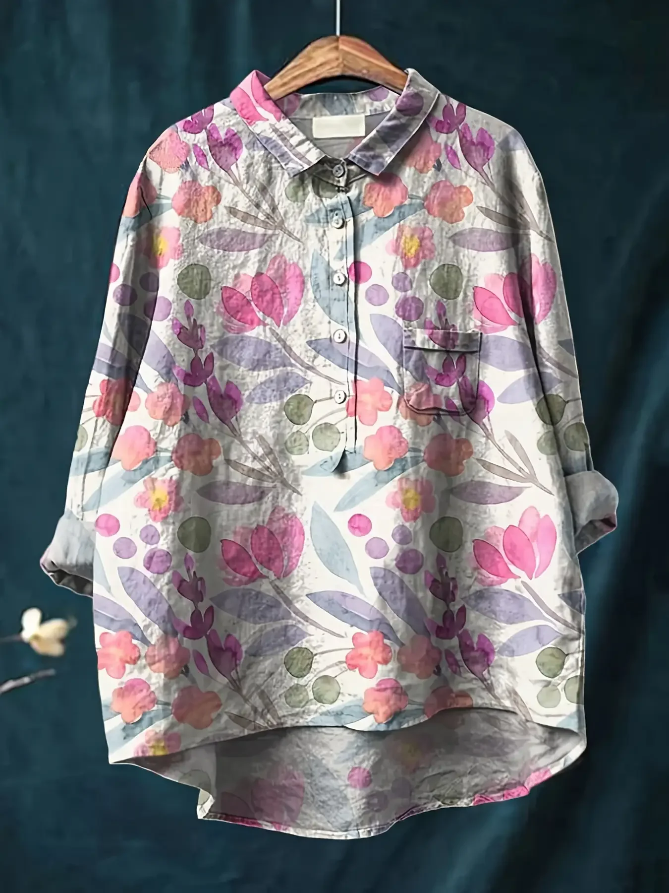 2026 women's new printed collar shirt - Sunflower top welcome deals