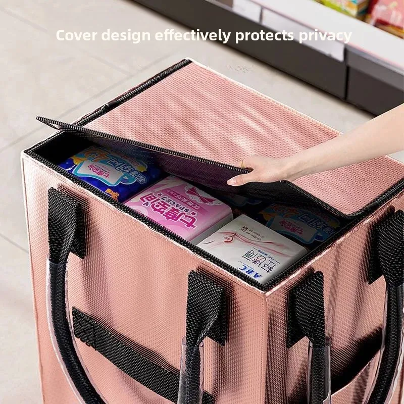 Travel Shopping Bag with Wheels Long Handle Foldable Trolley Bag Outdoor Luggage Cart Storage Bag for Business Trips