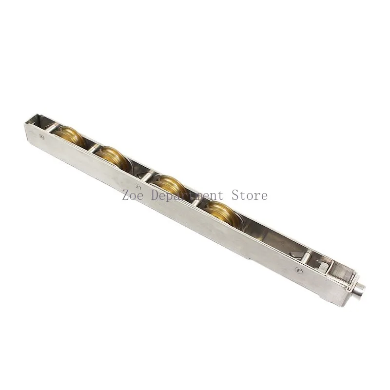1PCS Heavy-Duty Sliding Door Pulley Stainless Steel Shell Copper Wheel with Plastic Steel Aluminum Alloy for Glass Hardware Acce