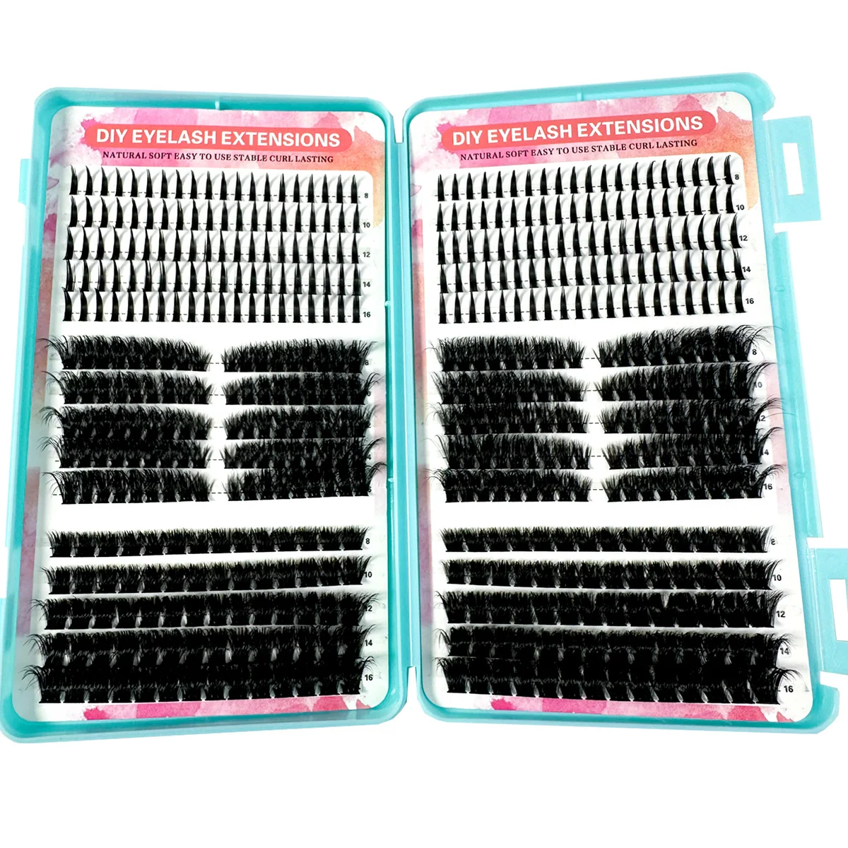 Lash Clusters 80D 100D Lashes Spikes Eyelash Clusters Volume Individual Lashes DIY Spiky Lash Extension Mega Cluster Eyelashes