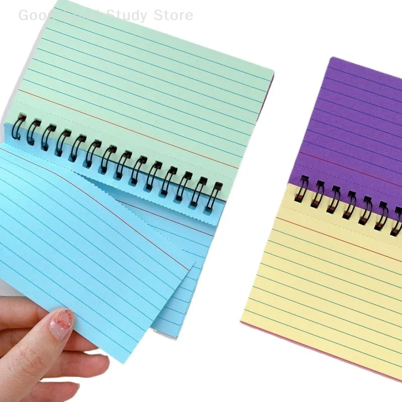 Mini cuaderno de notas en forma de lágrima de 50 hojas, cuaderno de línea portátil, Bloc de notas, suministros de oficina, papelería para estudiantes