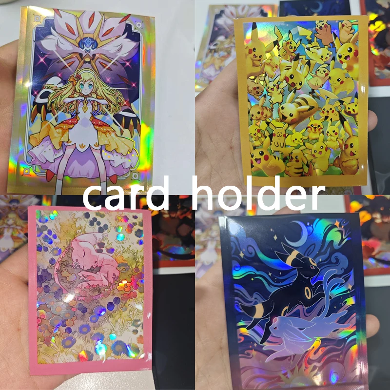 

Mewtwo Card Holder 30 Photos Umbreon Dustproof Storage Set Espeon Lillie Game Cards Organize Ornaments Laser Exquisite Student