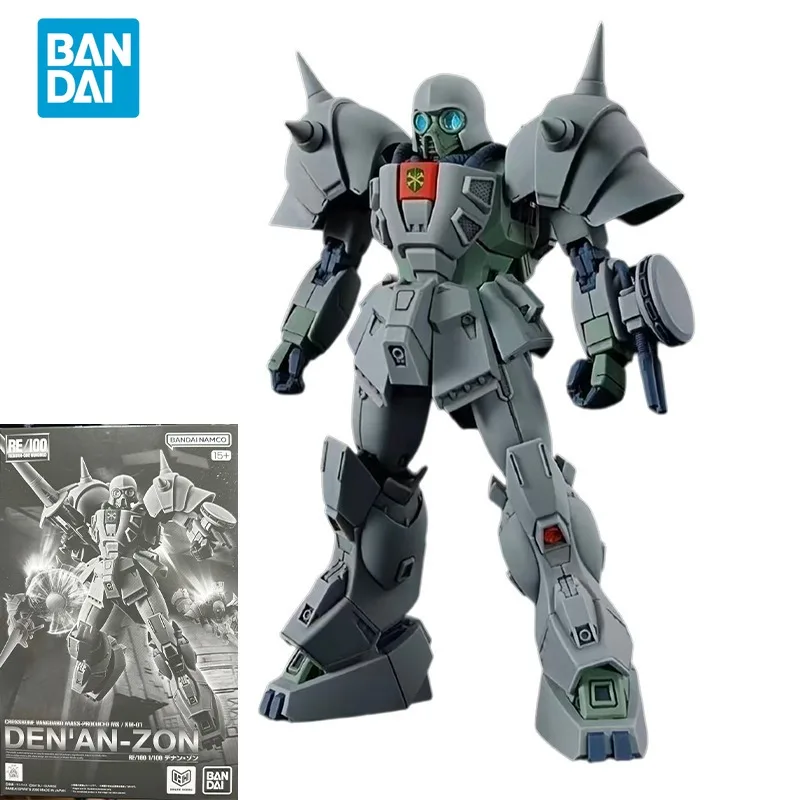 Bandai Genuine GUNDAM RE 1/100 F91 XM-01 DEN'AN-ZON Anime Action Figure Assembly Model Toys Collectible Model Gifts for Children