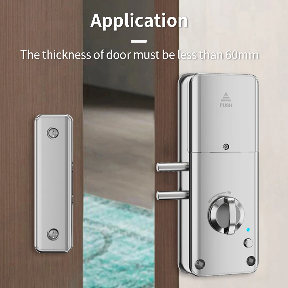 Tuya Bluetooth Electronic Smart Door Handle Lock Invisible Unlock App Pin RFID Card Temporary Guest Password M1 Gateway to Wifi