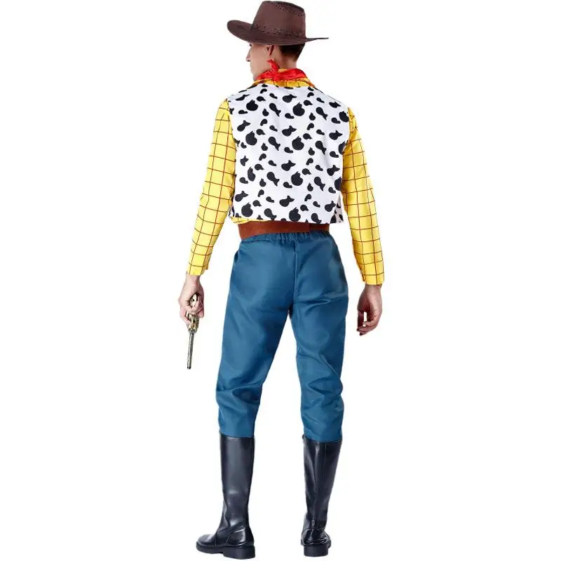 Halloween kostuum heren denim outfit paar rollenspel orm par podium hiphop cowboy meisje traditioneel nationaal toneelkostuum