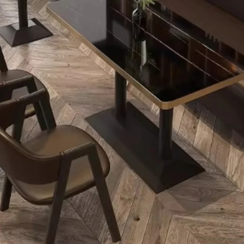 

Retro Cafe Western Restaurant Bar Sofa Booth Restaurant Table and Chair Combination