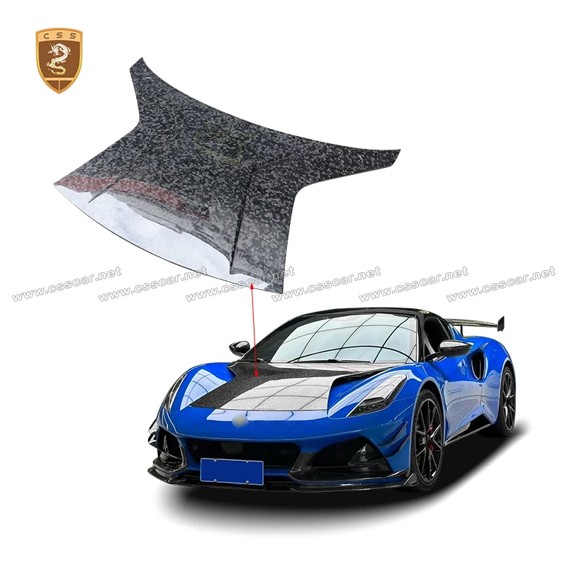 

Передний капот автомобиля для Lotus Emira MK Style Stain Dry, углеродное волокно, сменный капот двигателя, аксессуары для внешней защиты