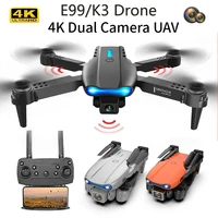 Dron profesional E99/K3 4K con cámara HD gran angular, WiFi, FPV, mantenimiento de altura, cuadricóptero plegable, juguetes sin cámara