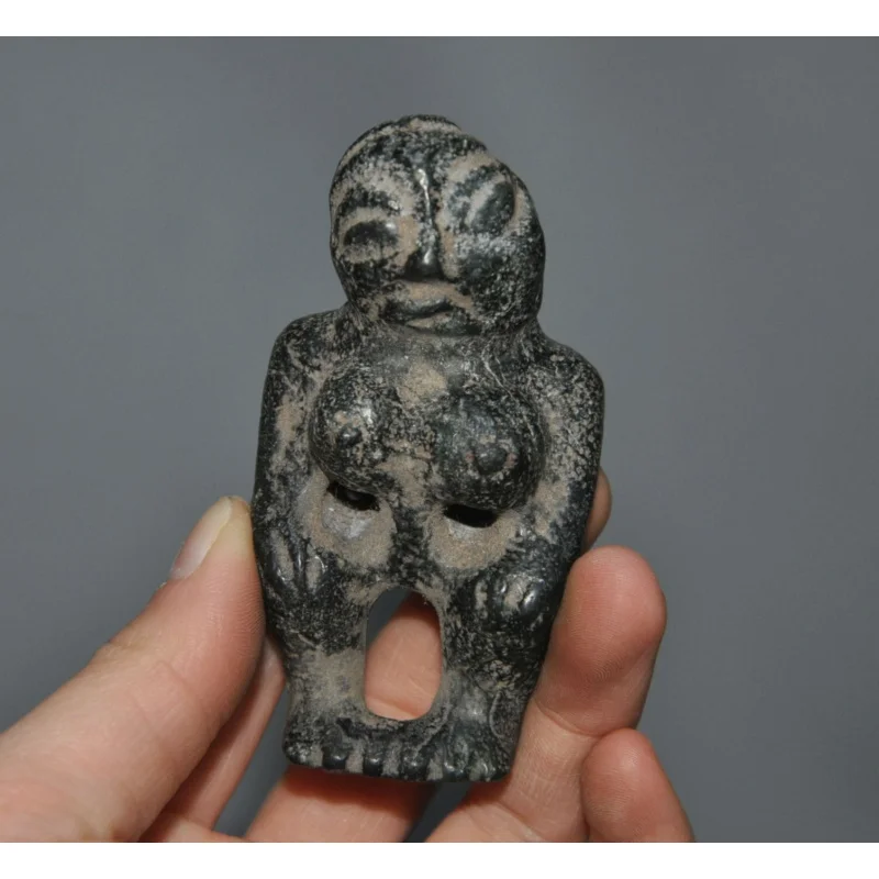 

3 ''китайская статуя богини Hongshan Culture Old Jade Sacrifice Big breasted