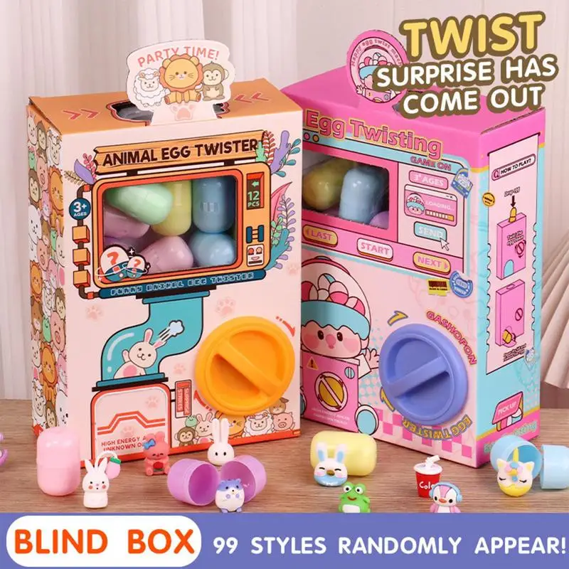 Gacha Machine Toy Doll Clip-doll Machine Surprise Mini Blind Box Christmas Gift For Boys And Girls With 12 egg ball Random Match