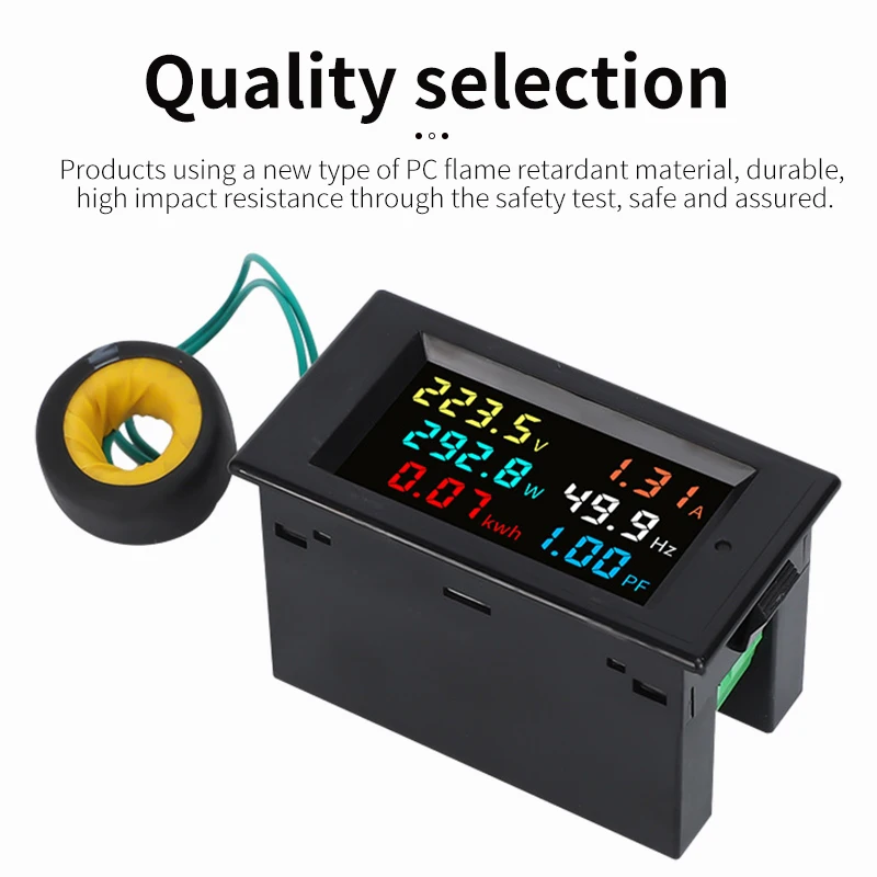 D69-2058 Meter met zes schermen LCD-huishoudelijke energiemeter Vermogenstester Intelligente meter Digitale spanning en stroom Hoge precisie