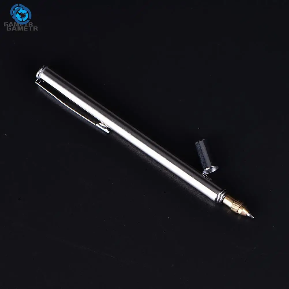 1PC Pointer Pen Instrument Baton Stainless Steel Telescopic Magic Ballpoint Pen Kindergarten Teacher Education Supply