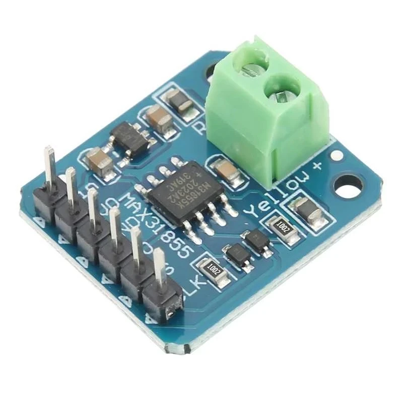 K tipo módulo do sensor de temperatura do par termoelétrico spi porto saída digital max31855 micro usb fontes industriais