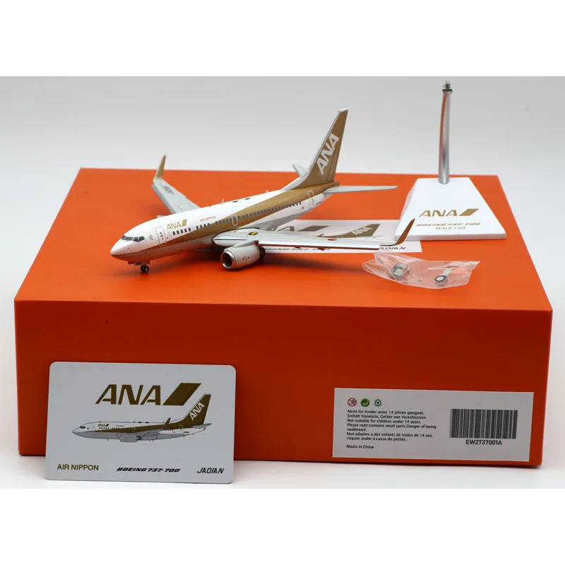 

EW2737001A Alloy Collectible Plane Gift JC Wings 1:200 ANA Boeing B737-700 Diecast Aircraft Jet Model JA01AN Flaps Down