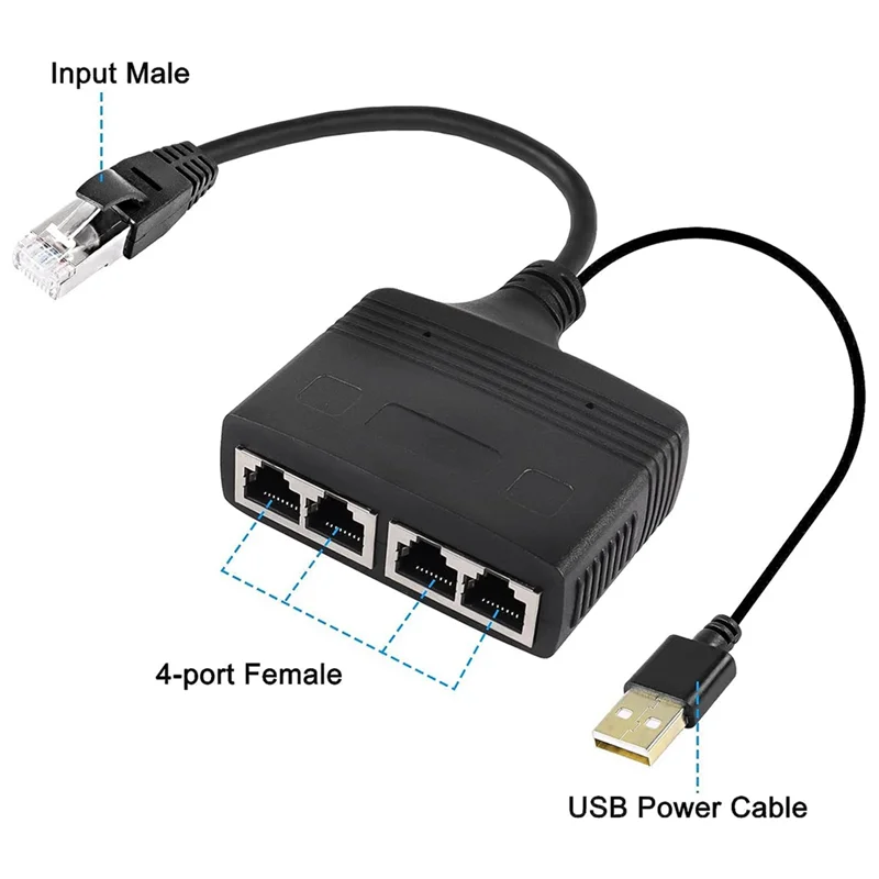 

A34M-сеть, 1 раздел, 4 сто мегабитных сетей, совместное использование RJ45, 1 сопротивление, 4 сетевых порта, сетевой разветвитель, простой в использовании
