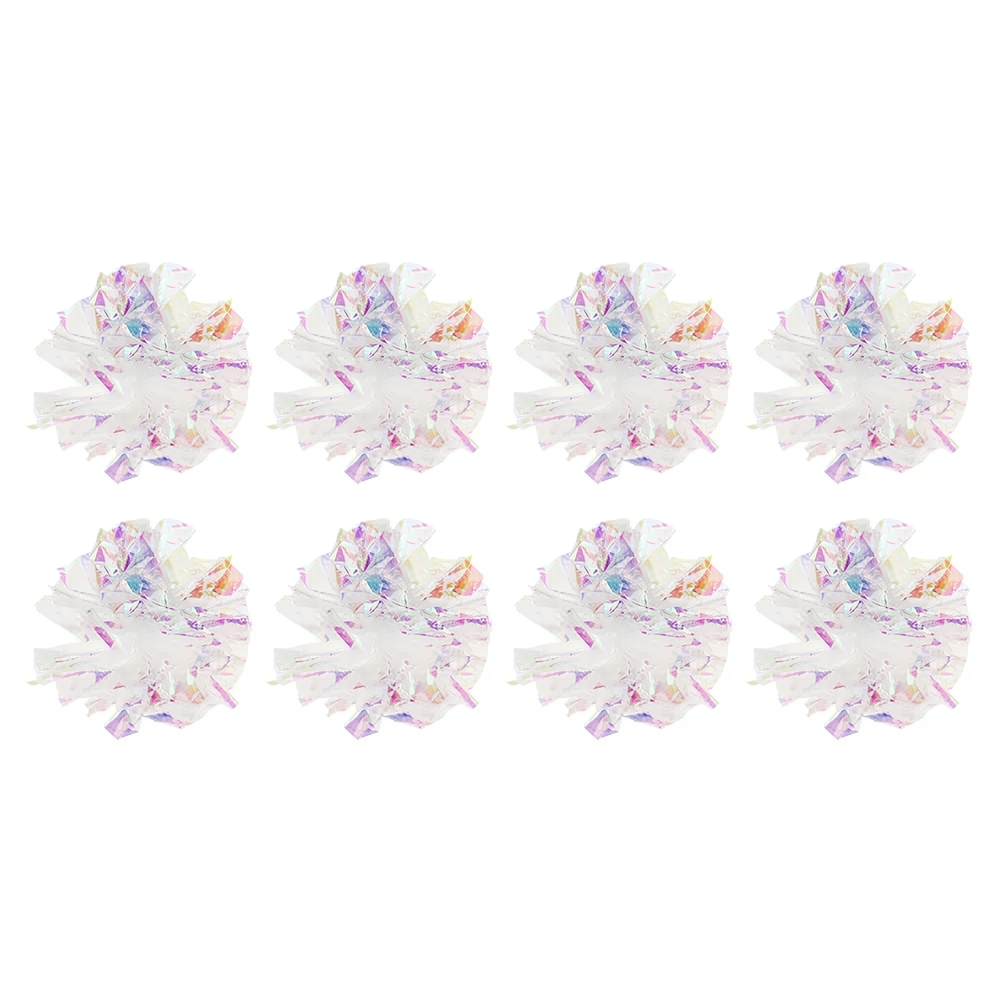 

8 Pcs Cat Paper Crinkle Ball Pet Teaser Teasing Plaything Sound Balls Plastic for