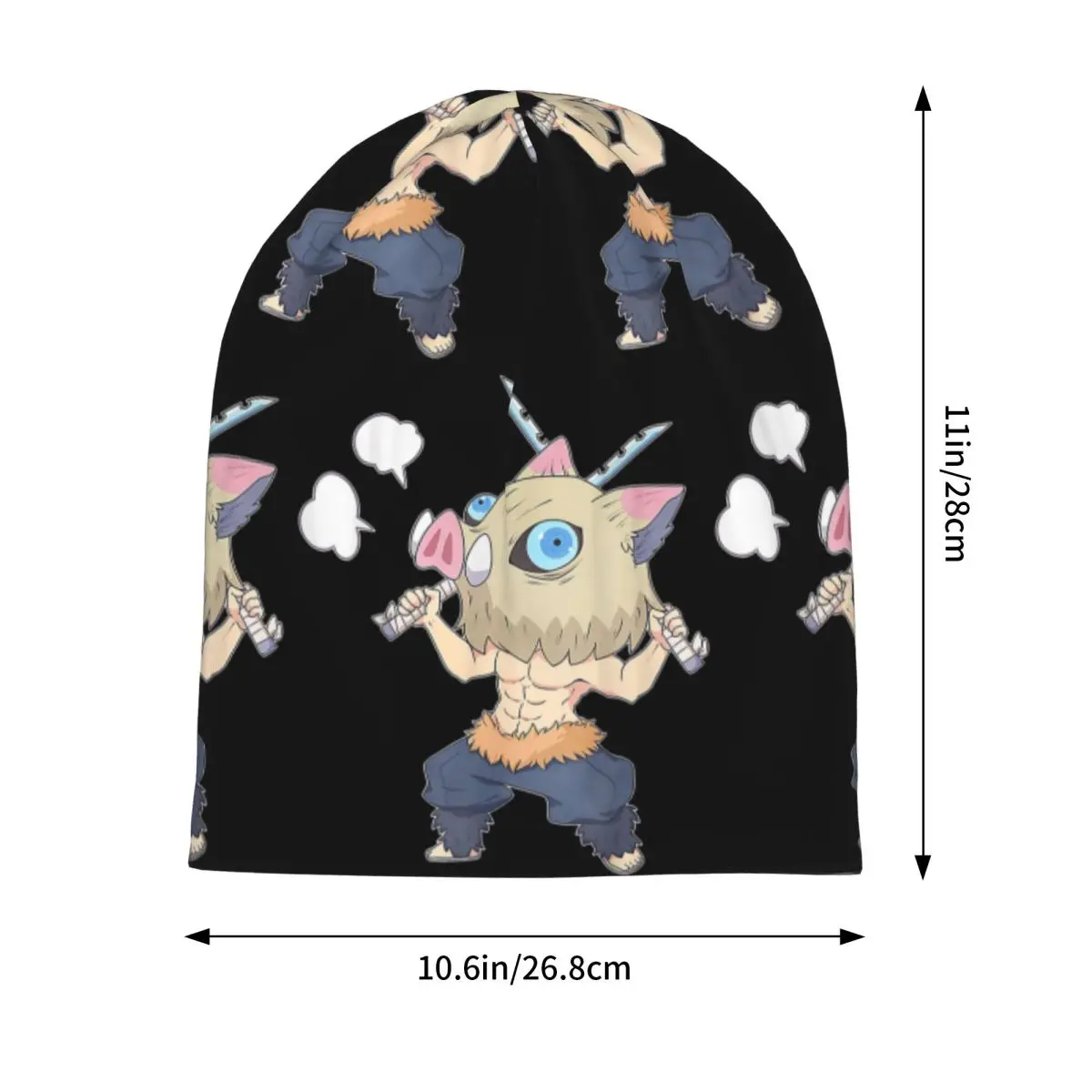 Slayer Demon Anime Teams Warm Knitted Cap Fashion Bonnet Hat Autumn Winter Outdoor Beanies Hats for Unisex Adult