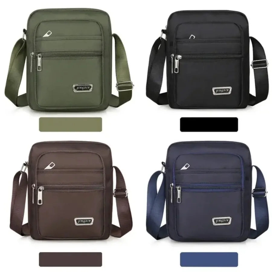 

Men's Shoulder Bag Business Leisure Large Capacity Portable Handbag Multi Layer Waterproof Summer Male's Crossbody Bags