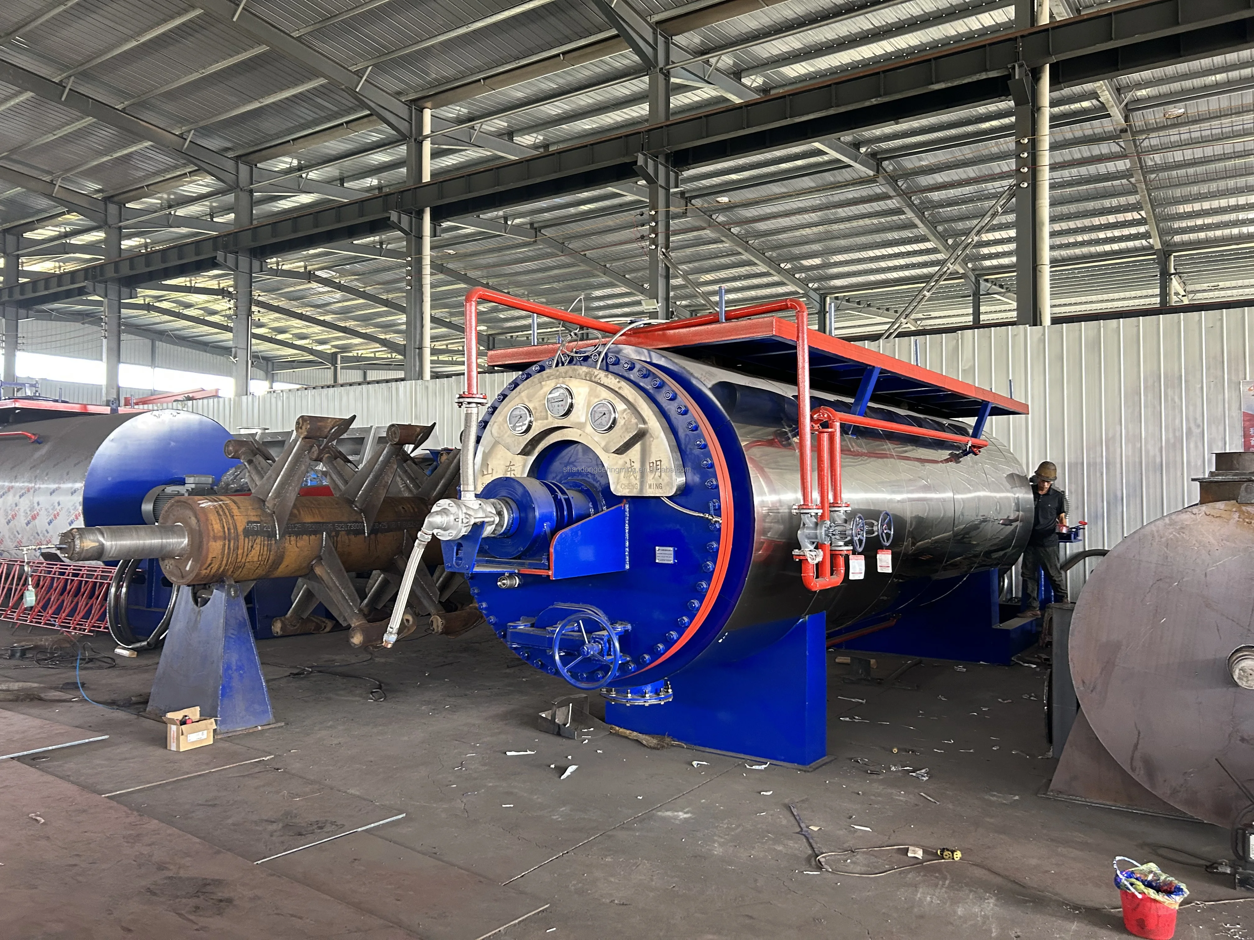 Equipo completamente automático de residuos de pollo procesado, máquina de comida de plumas de animales, polvo de hueso y carne