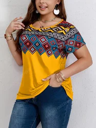 African T Shirt For Women Dashiki Traditional Clothing Men Kids Vintage Oversized Clothes