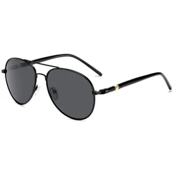 Luxury Men's Polarized Sunglasses Driving Sun Glasses For Men Women Brand Designer Male Vintage Black Pilot Sunglasses UV400