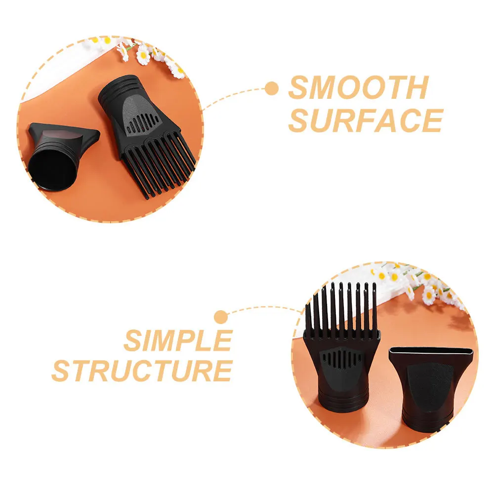 

1Set High Quality Hair Dryer Nozzle Replacement Black Creative Design Universal Blow Dryer Attachment for Salon Home Use