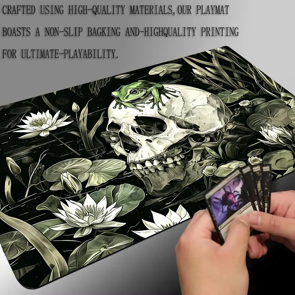 Frog Skull Lotus Pond TCG Playmat, 24