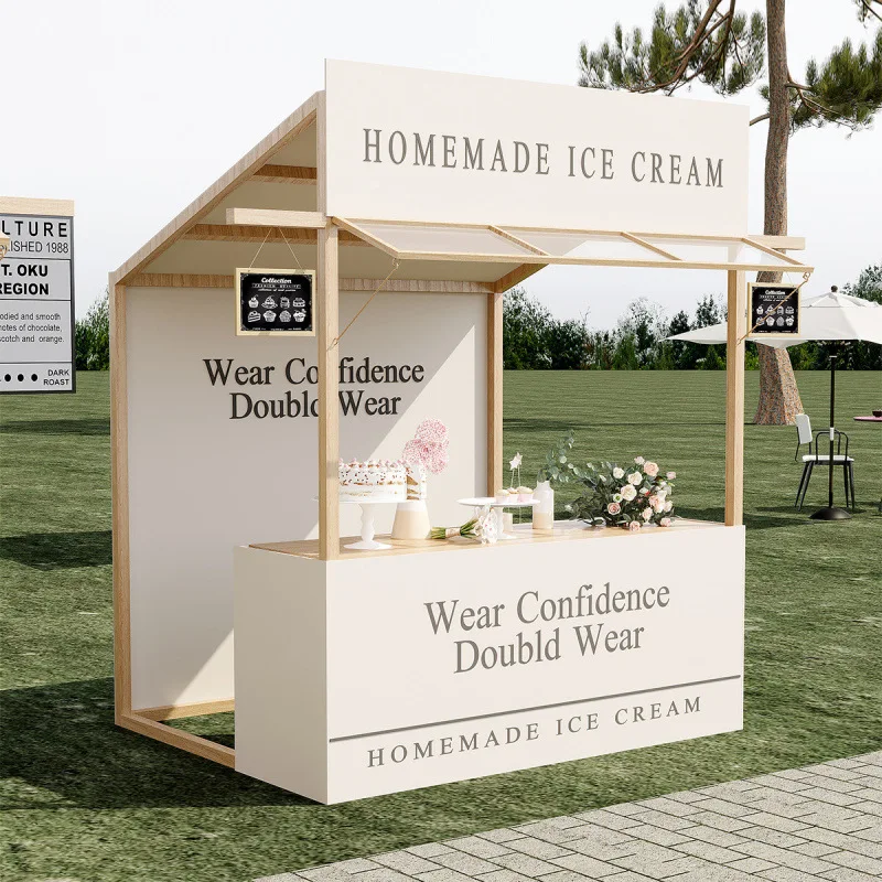 Shopping mall activities, promotional display stands, scenic mobile stalls, small shops, outdoor sales desks, night markets