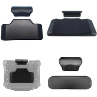 Motorcycle Passenger Backrest Back Pad Universal Self-adhesive Shockproof Moto Rear Top Case Box Luggage Cushion Pad Backrest