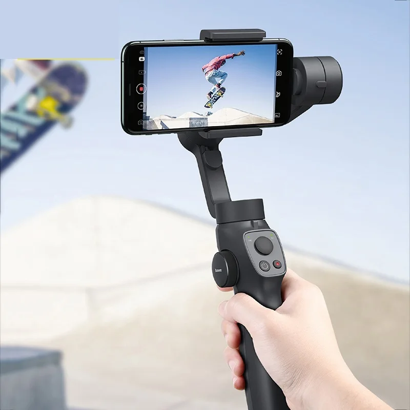 New Handheld Gimbal Stabilizer 3-Axis Wireless Bluetooth Phone Gimbal Holder Auto Motion Tracking foriPhone Action Camera