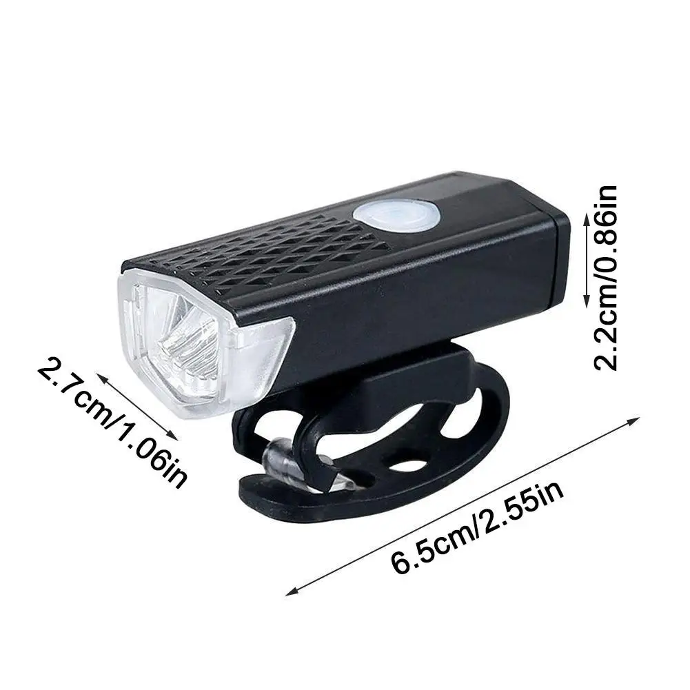 Bicycle Headlights USB Charging Mountain Bike Warning Lights Night Riding Illumination Lights Night Riding Equipment