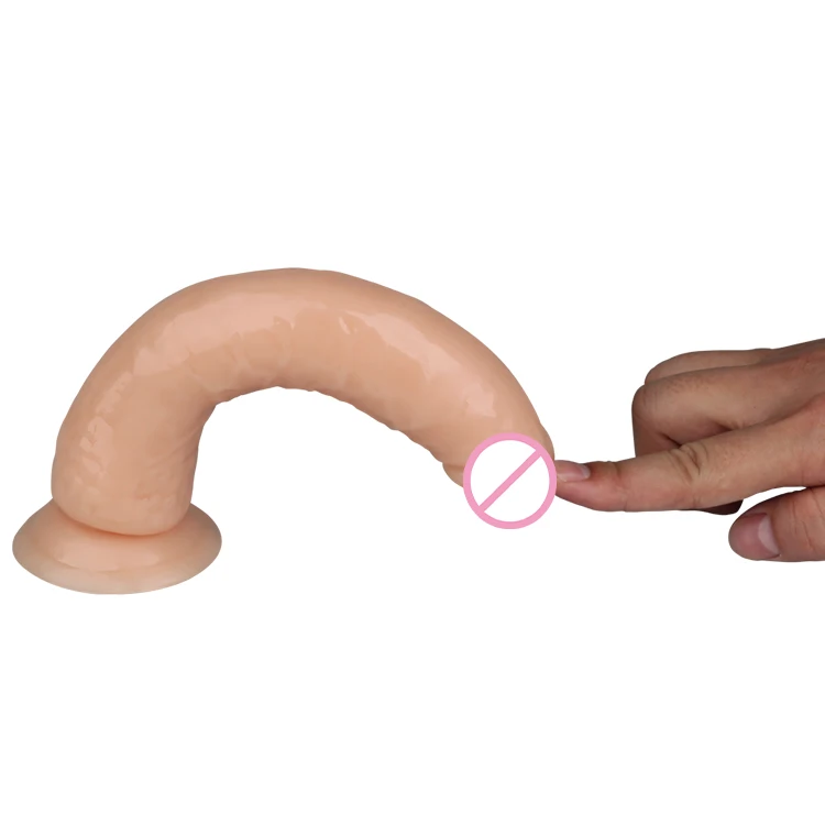 freeship Adult Sex Female Masturbation Toys Rubber Penis Powerful Suction Cup Dildo