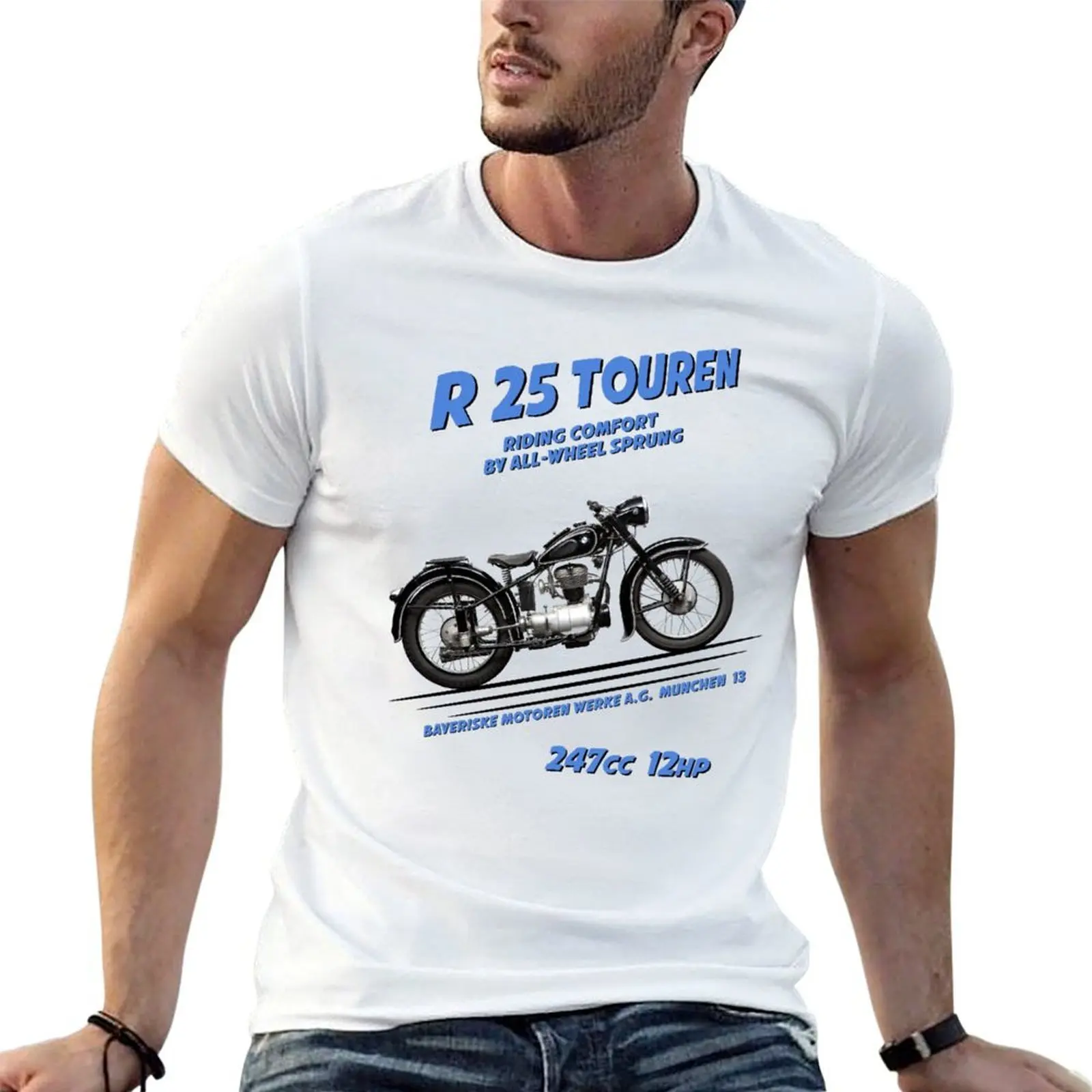 

The R25 Classic Motorcycle T-Shirt t shirts for man pack white man t shirt summer T-Shirt