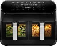 Freidora de aire 8L doble compartimento