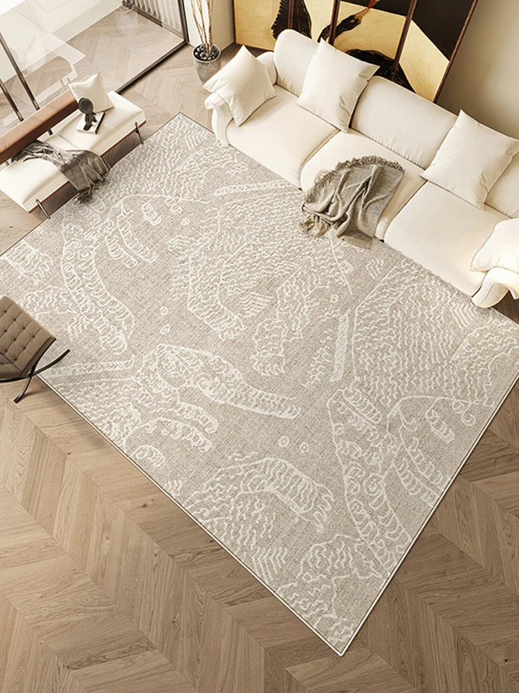 Chinese Style Tiger Pattern Area Rug Living Room Vintage Carpet for Bedroom Decor Anti-slip Study Parlor Coffee Table Floor Mat