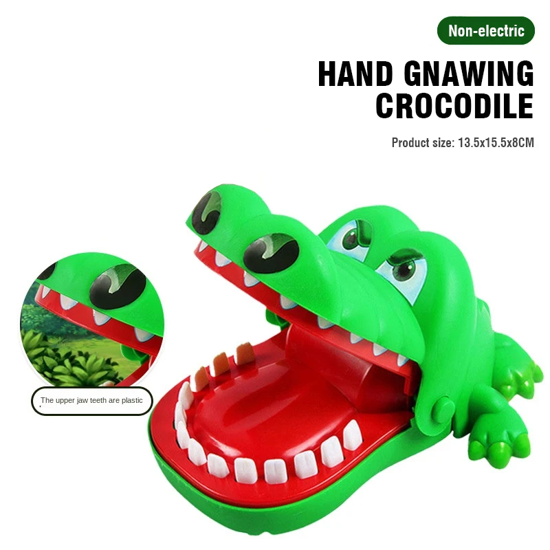 Crocodile Teeth Toys Children's Crocodile Bites Fingers Reaction Training Novelty Children's Lucky Game Trick Decompression Toy